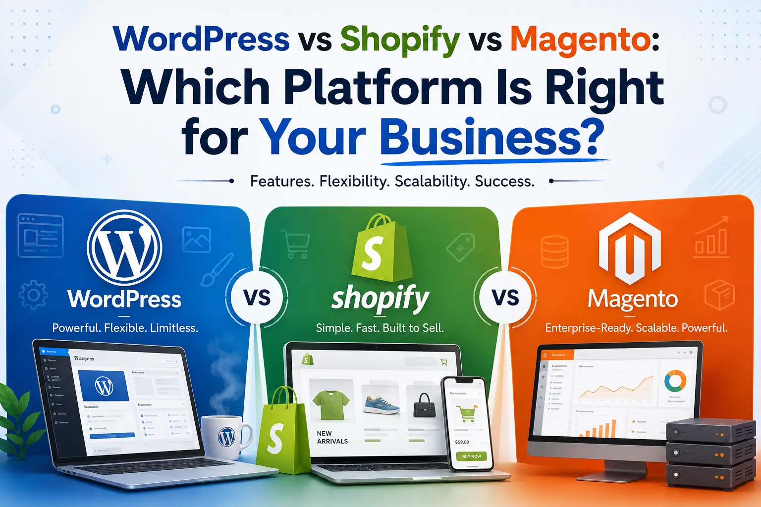 WordPress vs Shopify vs Magento: Which Platform Is Right for Your Business?